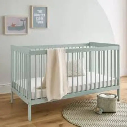 Cuddle Co Nola Cot Bed – Sage Green Cuddle Co