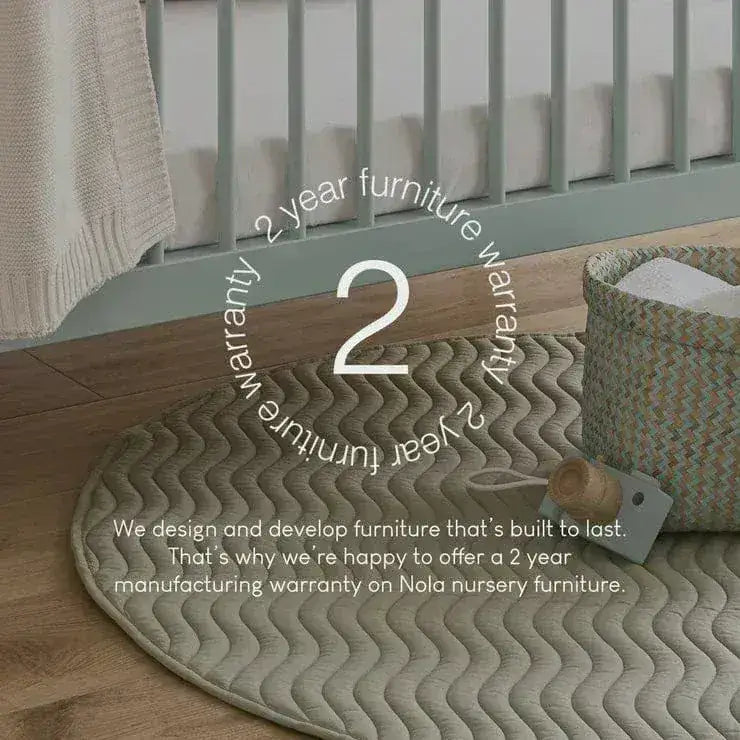 Cuddle Co Nola Cot Bed – Sage Green Cuddle Co