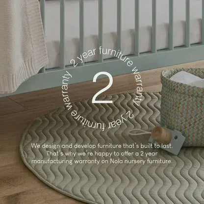 Cuddle Co Nola Cot Bed – Sage Green Cuddle Co