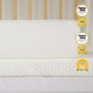 Cuddle Co Remi Cot Bed - Oak & Green Cuddle Co Add Lullaby Hypo-Allergenic Bamboo Foam Cot Bed Mattress 140 x 70cm