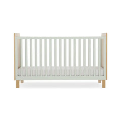Cuddle Co Remi Cot Bed - Oak & Green Cuddle Co No Mattress Required