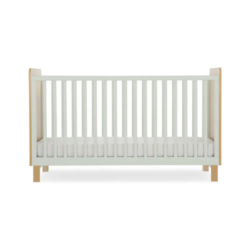 Cuddle Co Remi Cot Bed - Oak & Green Cuddle Co No Mattress Required