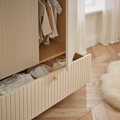 Cuddle Co Remi Wardrobe - Oak & Cashmere Cuddle Co