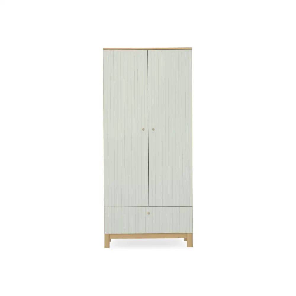 Cuddle Co Remi Wardrobe - Oak & Green Cuddle Co