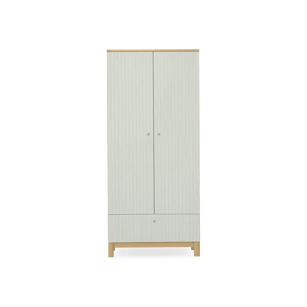Cuddle Co Remi Wardrobe - Oak & Green Cuddle Co