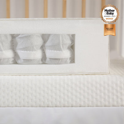 Cuddle Co Signature Hypo Allergenic Bamboo Pocket Sprung Cot Bed Mattress General Cuddle Co