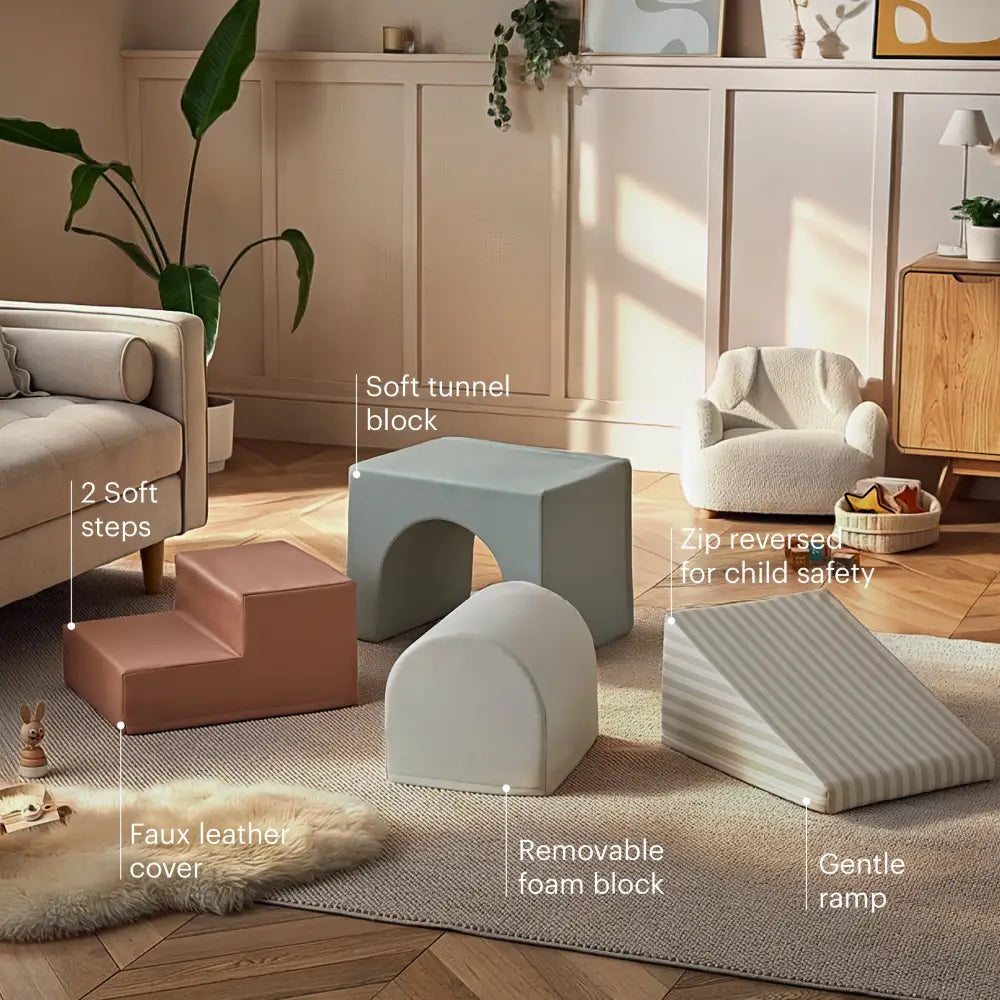 Cuddle Co Small 4 Piece Soft Play Climbing Set