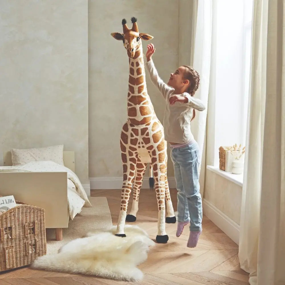 Cuddle Co Tall Standing Giraffe Stuffed Animal - Medium 135cm General Cuddle Co