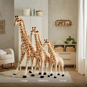 Cuddle Co Tall Standing Giraffe Stuffed Animal - Small 100cm General Cuddle Co