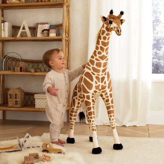 Cuddle Co Tall Standing Giraffe Stuffed Animal - Small 100cm General Cuddle Co