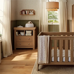 CuddleCo Burford Oak 2 Piece Nursery Furniture Set