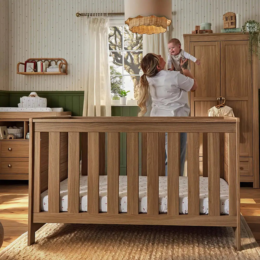 CuddleCo Burford Oak 2 Piece Nursery Furniture Set