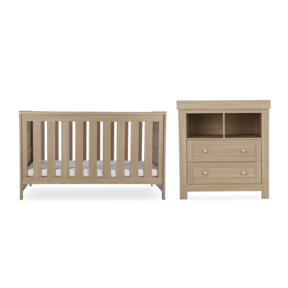 CuddleCo Burford Oak 2 Piece Nursery Furniture Set