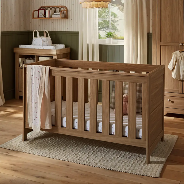 CuddleCo Burford Oak 3 Piece Nursery Furniture Set