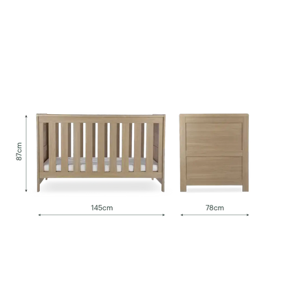 Cuddle Co Burford Oak Cot Bed