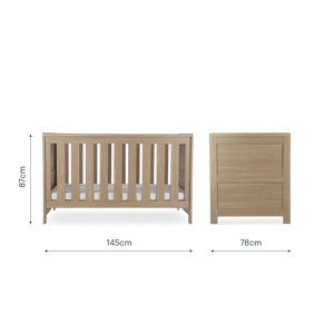 CuddleCo Burford Oak 3 Piece Nursery Furniture Set