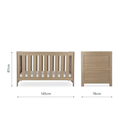 CuddleCo Burford Oak 3 Piece Nursery Furniture Set