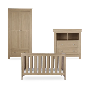 CuddleCo Burford Oak 3 Piece Nursery Furniture Set