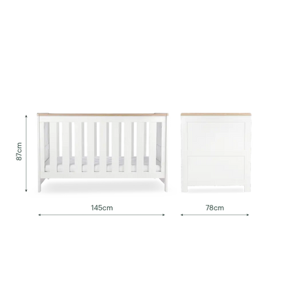 CuddleCo Burford White & Oak 2 Piece Nursery Furniture Set