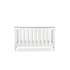 Cuddle Co Burford White & Oak Cot Bed