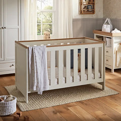 CuddleCo Burford White & Oak 3 Piece Nursery Furniture Set