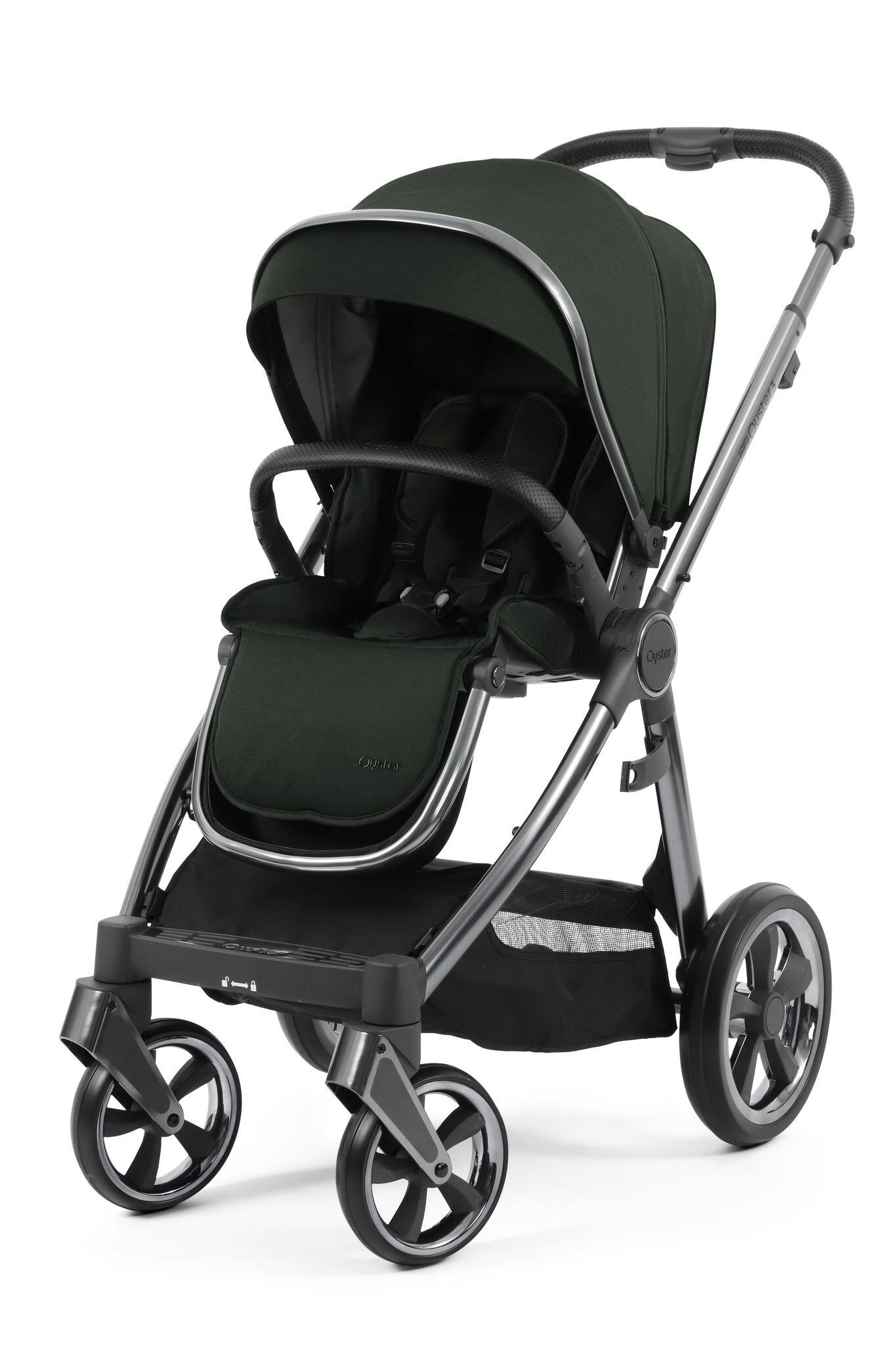 BabyStyle Oyster 3 Black Olive pushchair-5