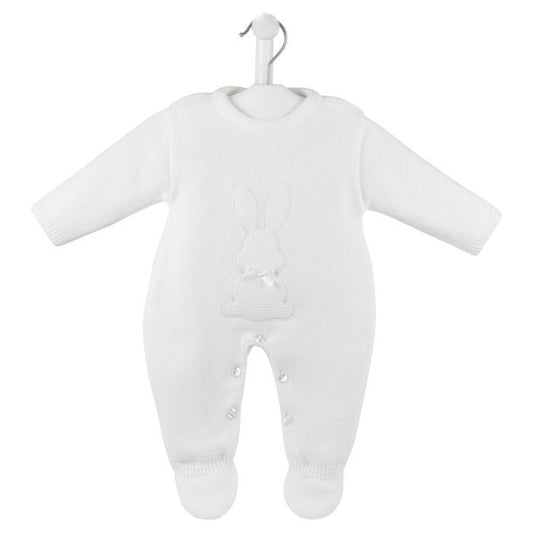 Dandelion Baby White Knitted Bunny Romper  Dandelion Baby Wear Newborn  