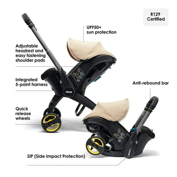 Doona i Car Seat & Stroller Sahara Sand General doona