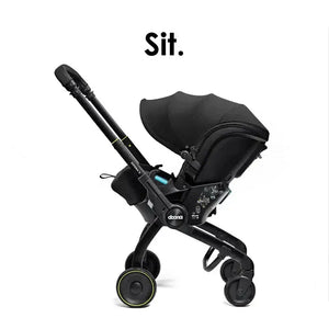 Doona X Car Seat & Stroller + FREE Gold Essentials Bag - Nitro Black General doona