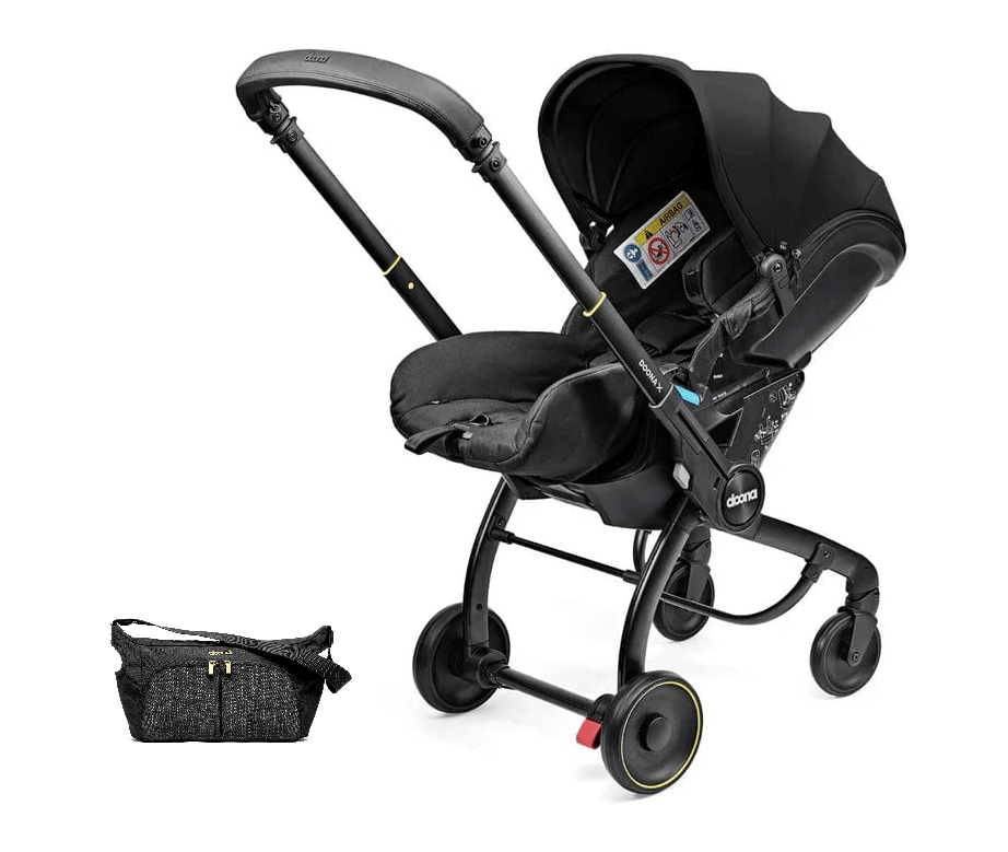 Doona X Car Seat & Stroller + FREE Gold Essentials Bag - Nitro Black General doona