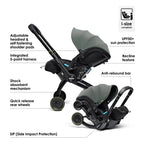 Doona X Car Seat & Stroller + FREE Gold Essentials Bag - Slate Green General doona