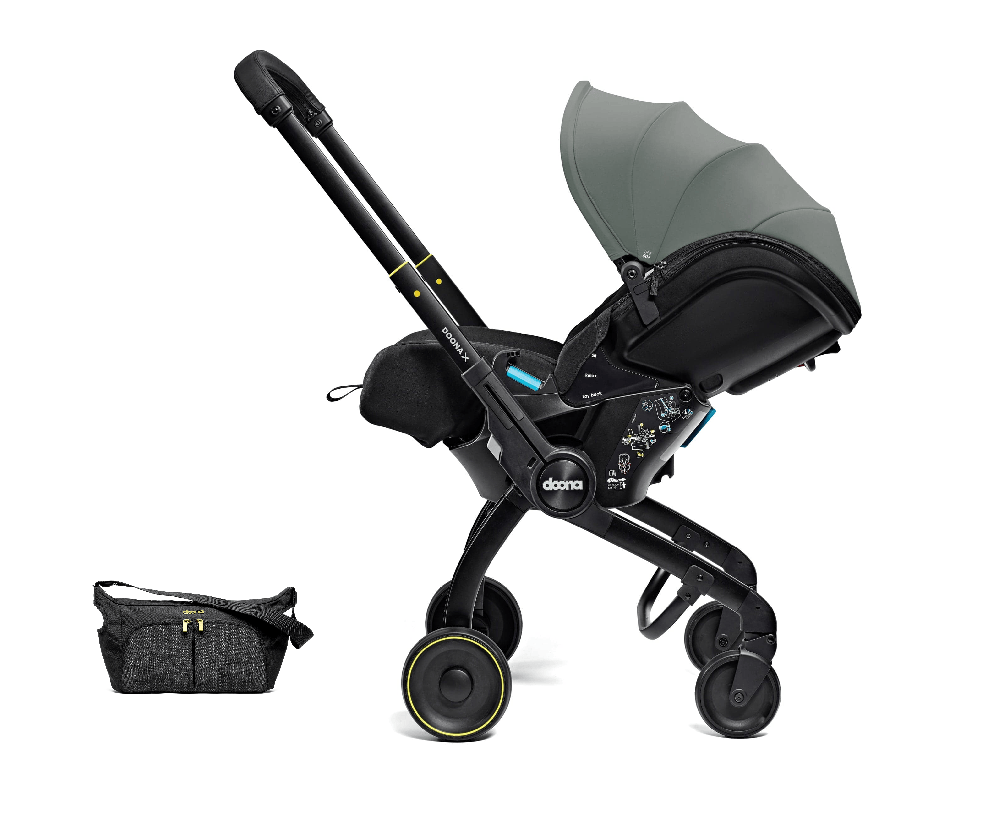 Doona X Car Seat & Stroller + FREE Gold Essentials Bag - Slate Green General doona