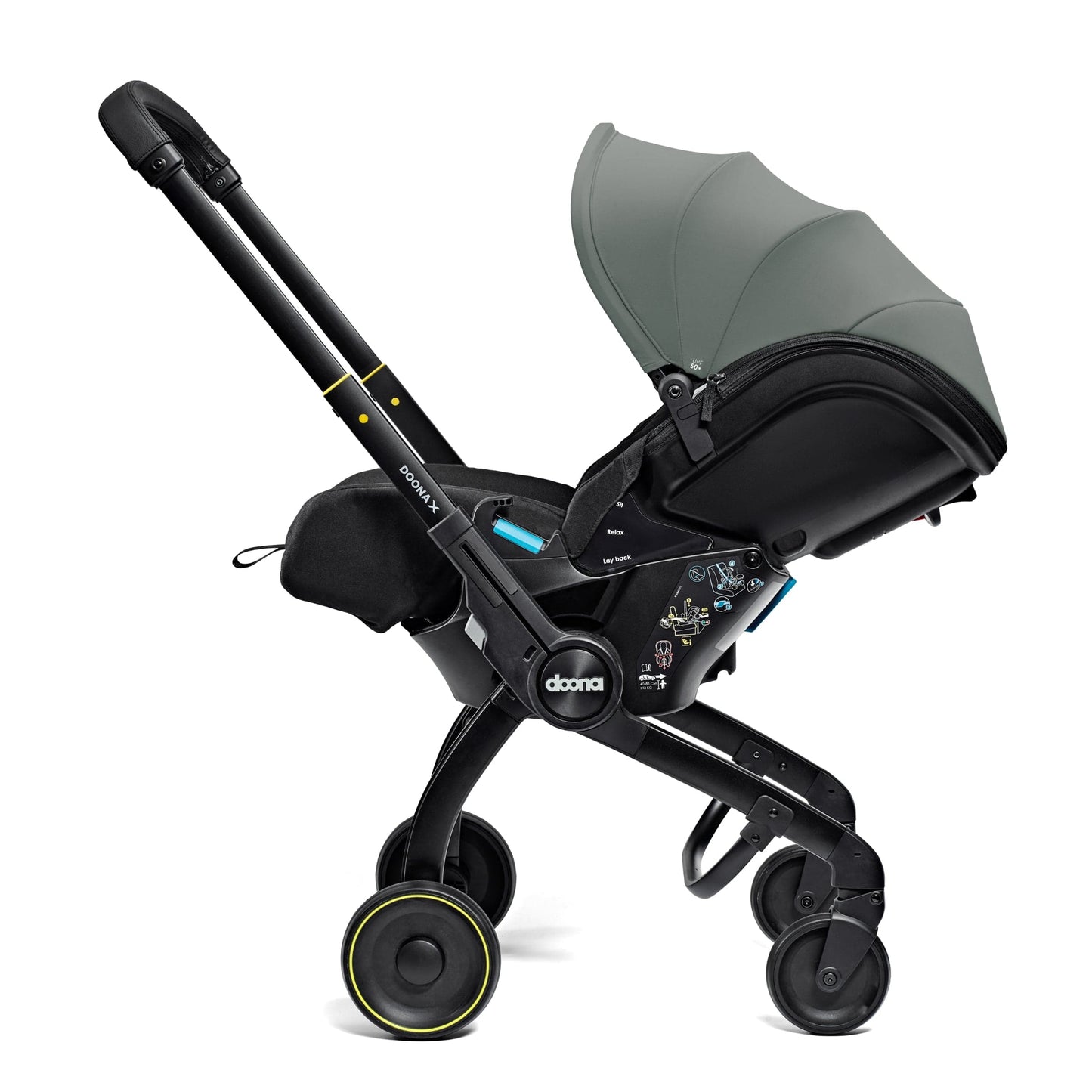 Doona X Car Seat & Stroller + FREE Gold Essentials Bag - Slate Green General doona