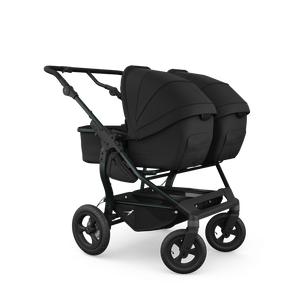 TFK Duo Twin & Sibling Pram – Black | 2026 Combi Seat Version