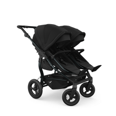 TFK Duo Twin & Sibling Pram – Black | 2026 Follow Up Seat Version
