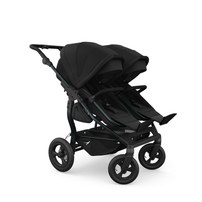 TFK Duo Twin & Sibling Pram – Black | 2026 Follow Up Seat Version