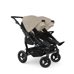 TFK Duo Twin & Sibling Pram – Sand | 2026 Follow Up Seat Version