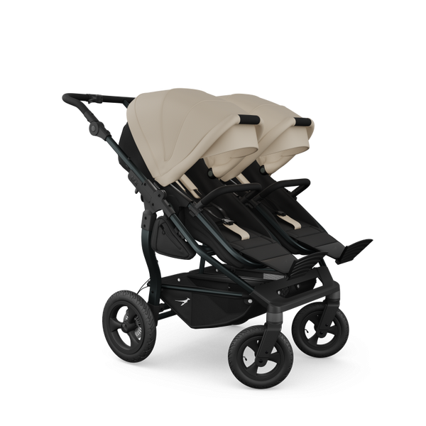 TFK Duo Twin & Sibling Pram – Sand | 2026 Follow Up Seat Version
