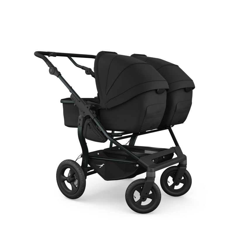 TFK Duo Twin & Sibling Pram – Black | 2026 Combi Seat Version