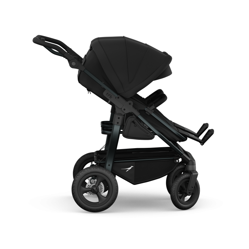TFK Duo Twin & Sibling Pram – Black | 2026 Combi Seat Version