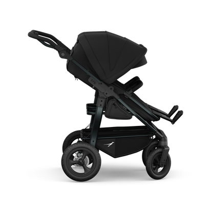 TFK Duo Twin & Sibling Pram – Black | 2026 Combi Seat Version