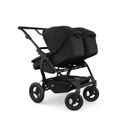 TFK Duo Twin & Sibling Pram – Black | 2026 Combi Seat Version