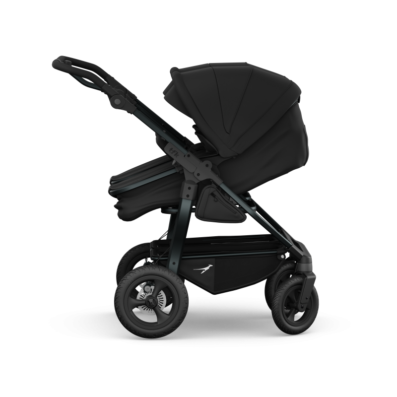 TFK Duo Twin & Sibling Pram – Black | 2026 Combi Seat Version