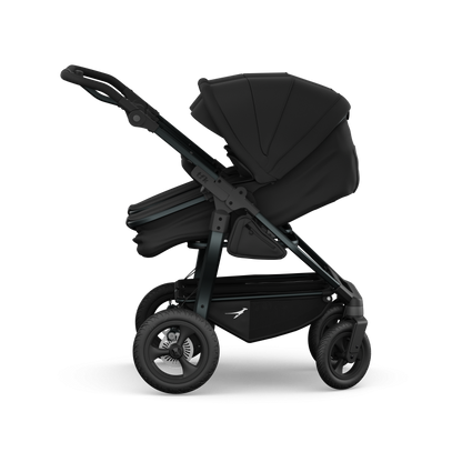 TFK Duo Twin & Sibling Pram – Black | 2026 Combi Seat Version