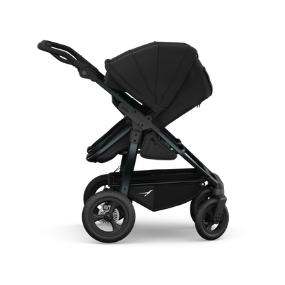 TFK Duo Twin & Sibling Pram – Black | 2026 Combi Seat Version