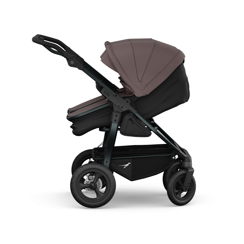 TFK Duo Twin & Sibling Pram – Braun (Brown) | 2026 Combi Seat Version