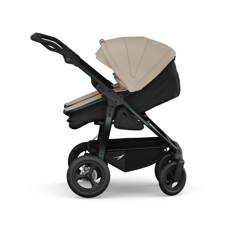 TFK Duo Twin & Sibling Pram – Sand | 2026 Combi Seat Version