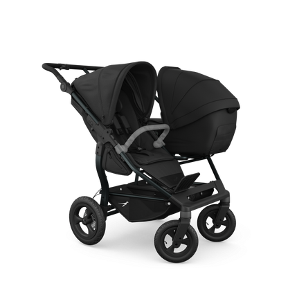 TFK Duo Twin & Sibling Pram – Black | 2026 Combi Seat Version