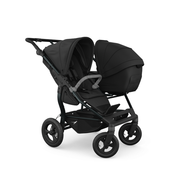TFK Duo Twin & Sibling Pram – Black | 2026 Combi Seat Version