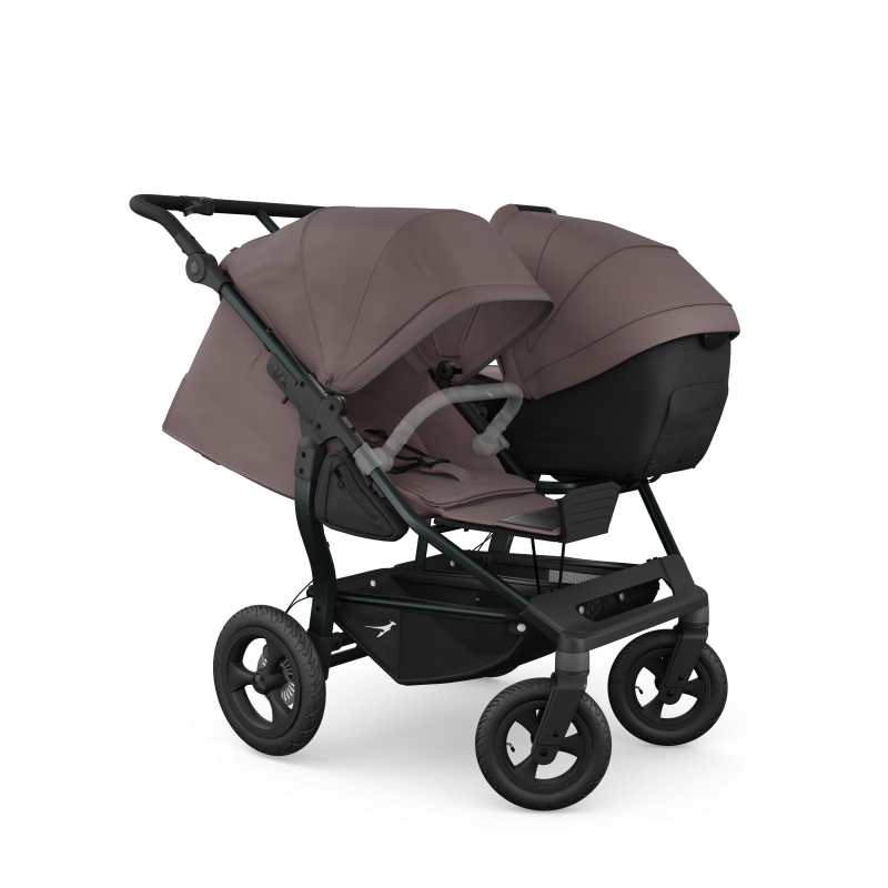 TFK Duo Twin & Sibling Pram – Braun (Brown) | 2026 Combi Seat Version